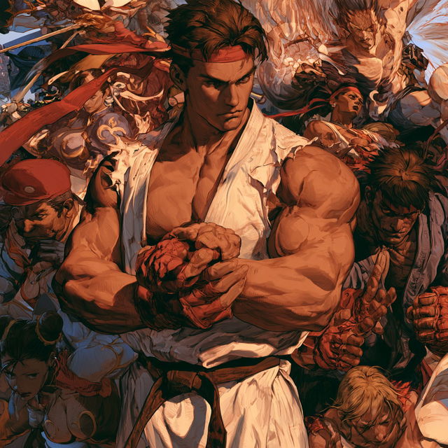 Street Fighter style, Midjourney V8.2, render 4 of 4