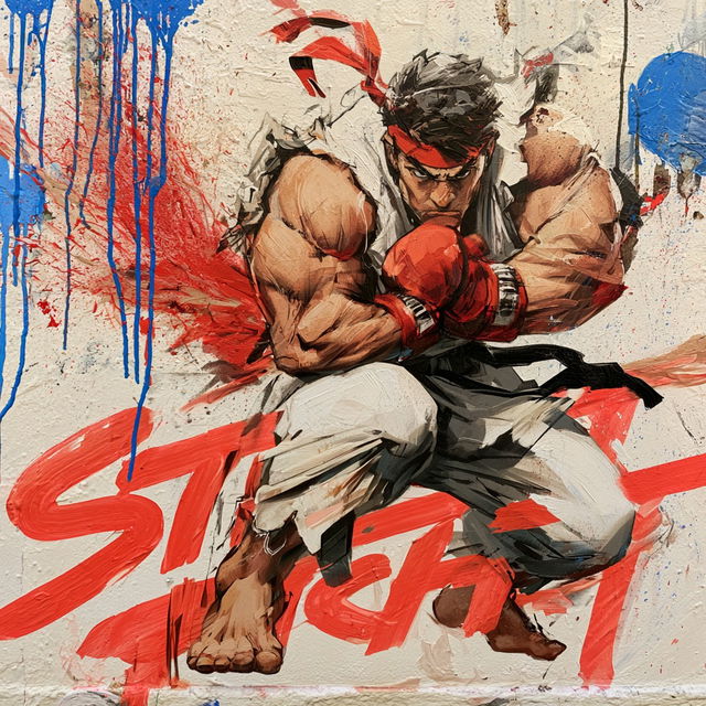 Street Fighter style, Midjourney V8.2, render 3 of 4