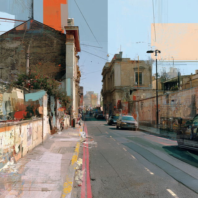 Streetview style, Midjourney V8.2, render 3 of 4