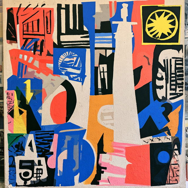 Stuart Davis style, Midjourney V8.2, render 2 of 4