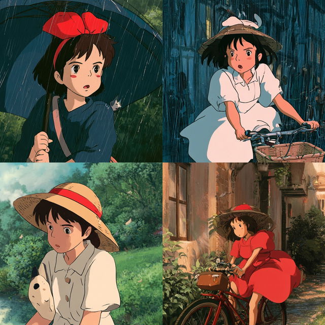 Studio Ghibli style, Midjourney V8.2, render 1 of 4