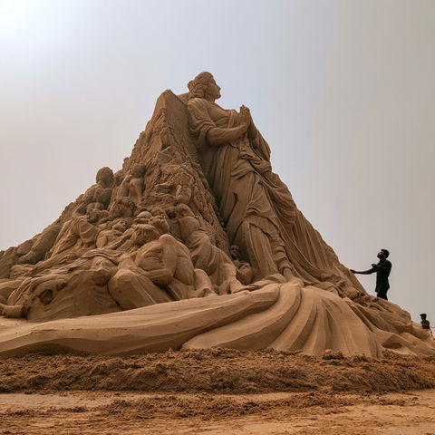 Sudarsan Pattnaik style (Sculptors), Midjourney V8.2