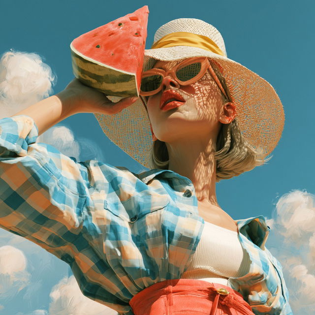 Summer style, Midjourney V8.2, render 2 of 4