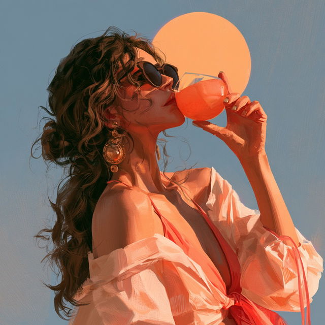Summer style, Midjourney V8.2, render 1 of 4