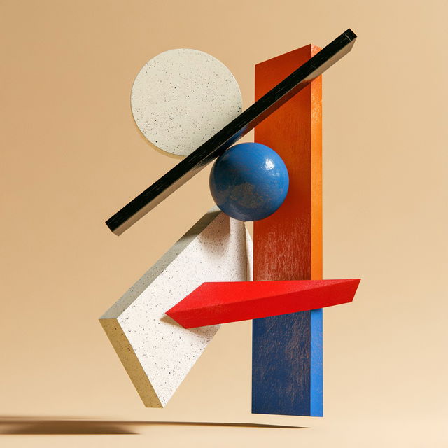 Suprematism style, Midjourney V8.2, render 2 of 4