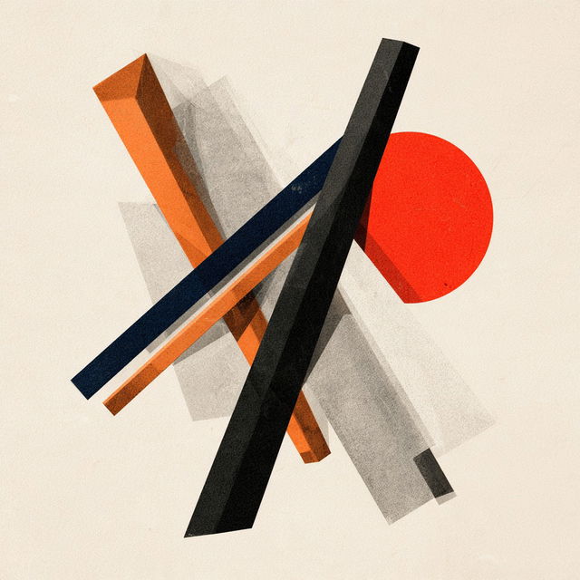 Suprematism style, Midjourney V8.2, render 4 of 4