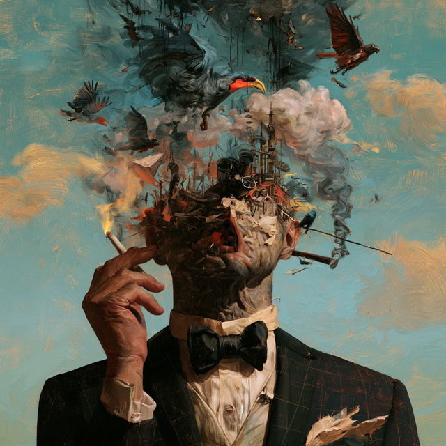 Surrealism style, Midjourney V8.2, render 4 of 4