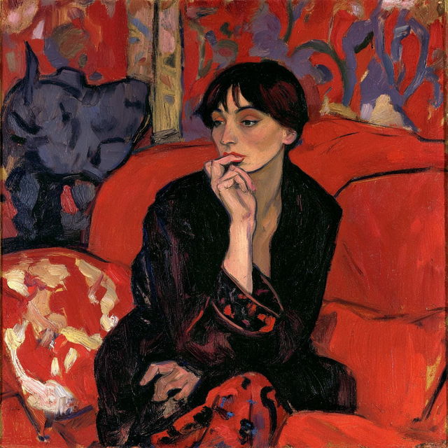 Suzanne Valadon style, Midjourney V8.2, render 3 of 4