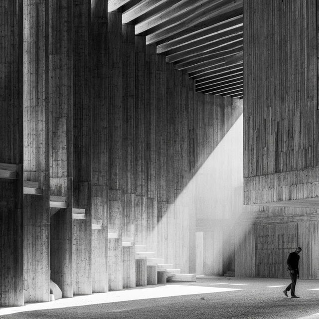 Sverre Fehn style, Midjourney V8.2, render 3 of 4