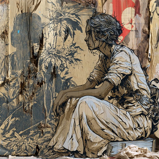Swoon style, Midjourney V8.2, render 2 of 4