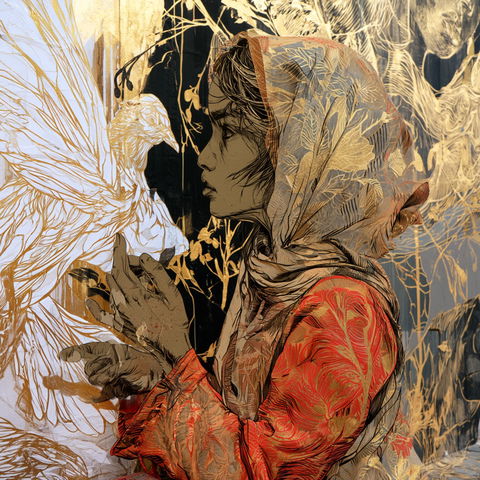 Swoon style (Printmakers), Midjourney V8.2