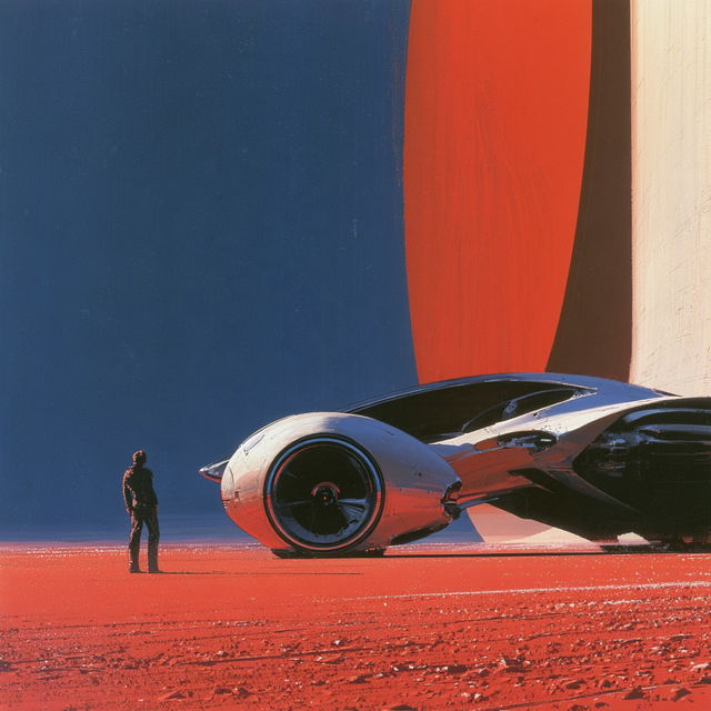 Syd Mead style, Midjourney V8.2, render 4 of 4