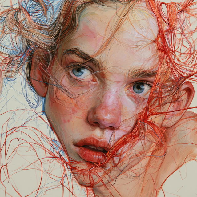 Sylvie Guillot style, Midjourney V8.2, render 4 of 4