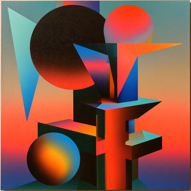 Synchromism style, Midjourney V8.2, render 2 of 4