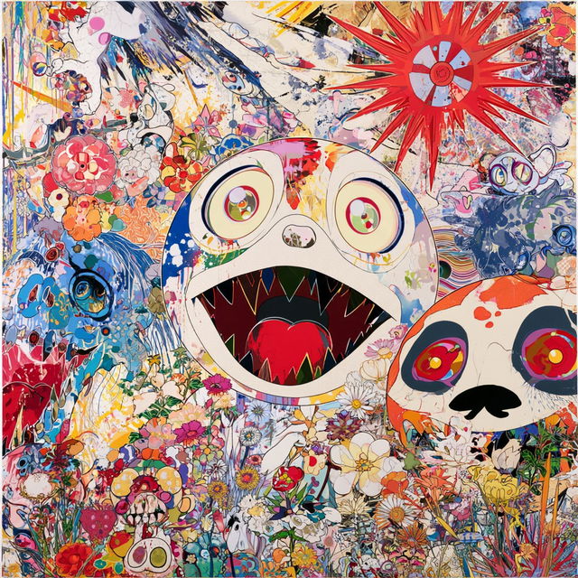 Takashi Murakami style, Midjourney V8.2, render 4 of 4