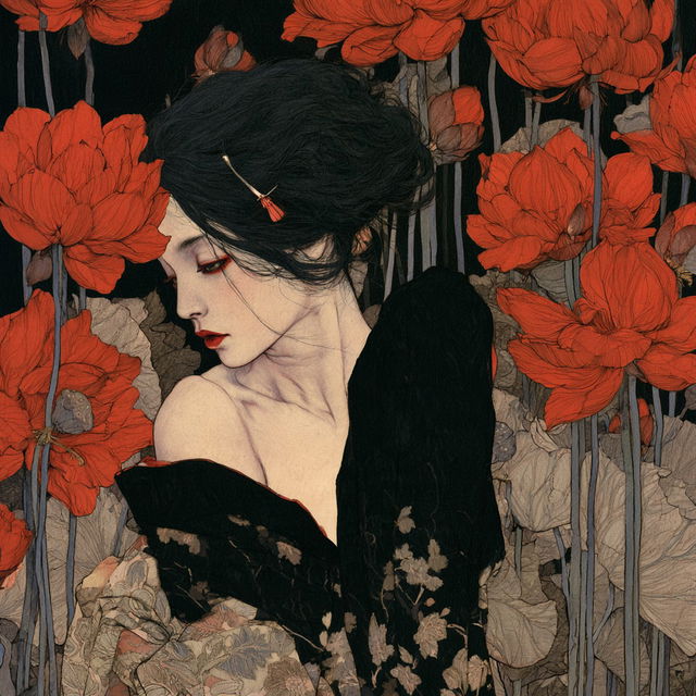 Takato Yamamoto style, Midjourney V8.2, render 4 of 4