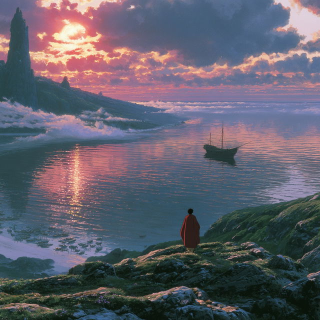 Tales from Earthsea style, Midjourney V8.2, render 1 of 4