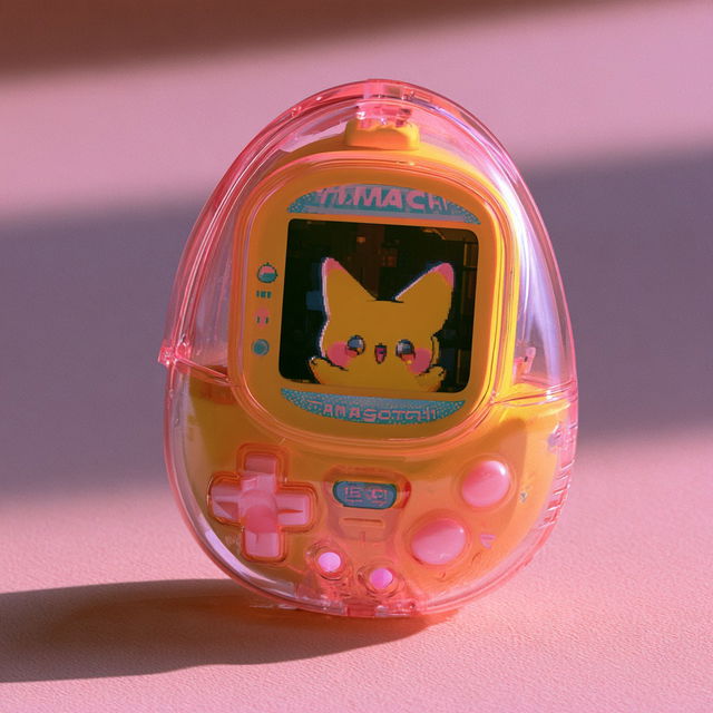Tamagotchi style, Midjourney V8.2, render 3 of 4