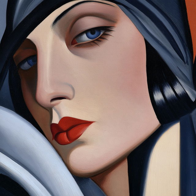 Tamara de Lempicka style, Midjourney V8.2, render 1 of 4
