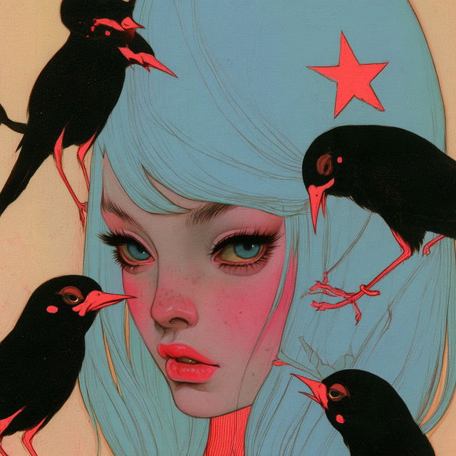 Tara McPherson style, Midjourney V8.2, render 2 of 4