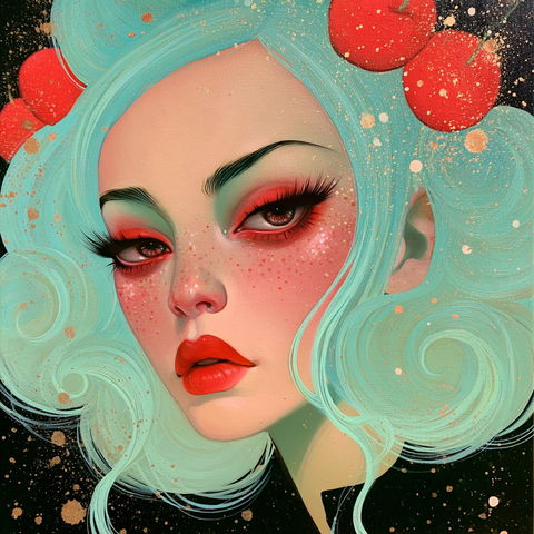 Tara McPherson style (Illustrators), Midjourney V8.2