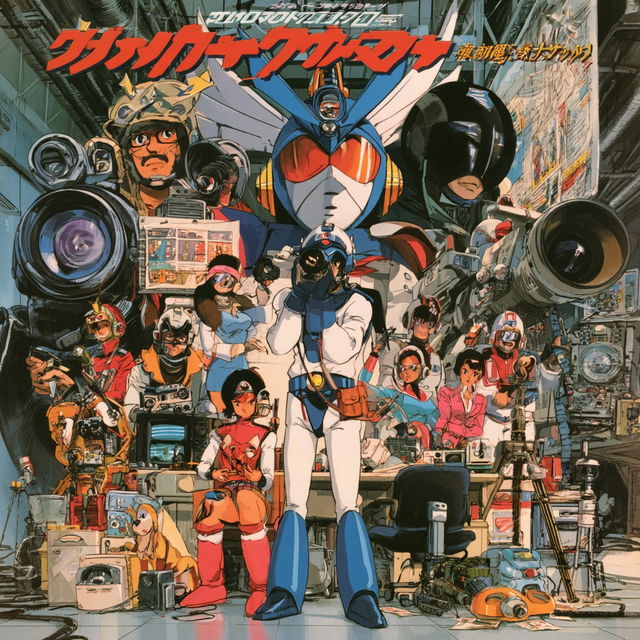 Tatsunoko Production studio style, Midjourney V8.2, render 2 of 4
