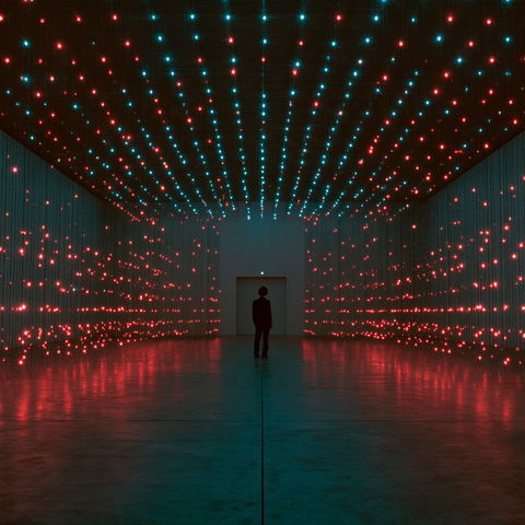Tatsuo Miyajima style (Sculptors), Midjourney V8.2
