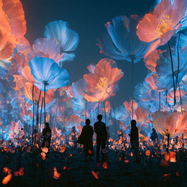 teamLab style, Midjourney V8.2, render 1 of 4