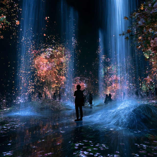 teamLab style, Midjourney V8.2, render 3 of 4