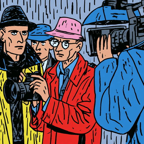 Ted Rall style (Illustrators), Midjourney V8.2