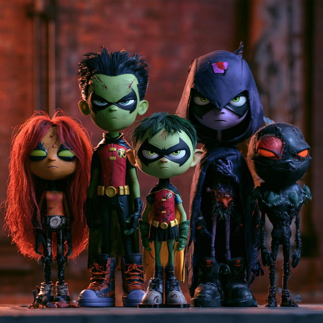 Teen Titans style, Midjourney V8.2, render 4 of 4