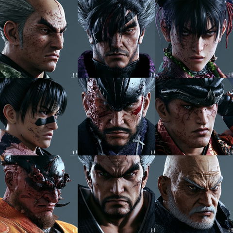 Tekken style (Titles), Midjourney V8.2