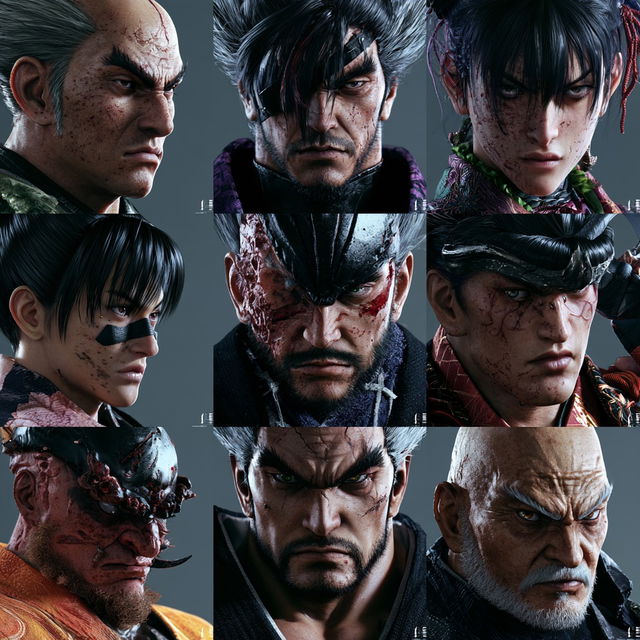 Tekken style, Midjourney V8.2, render 1 of 4
