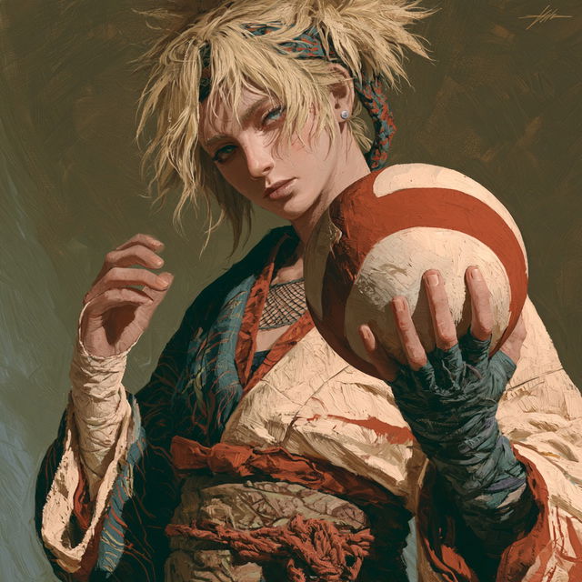 Temari style, Midjourney V8.2, render 2 of 4