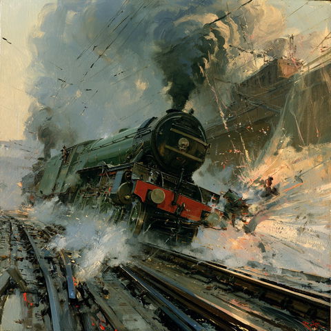 Terence Cuneo style (Painters), Midjourney V8.2