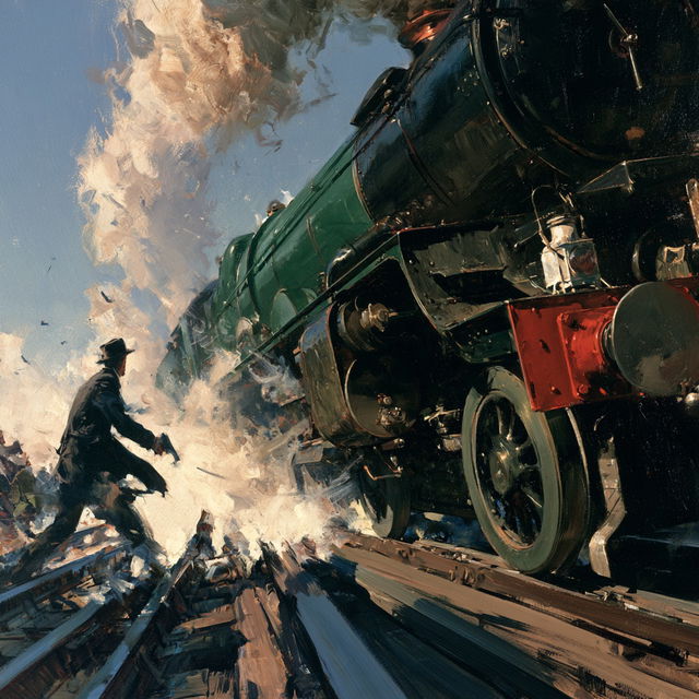 Terence Cuneo style, Midjourney V8.2, render 2 of 4