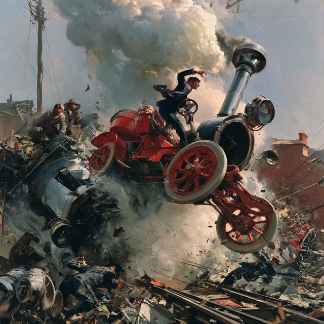 Terence Cuneo style, Midjourney V8.2, render 3 of 4