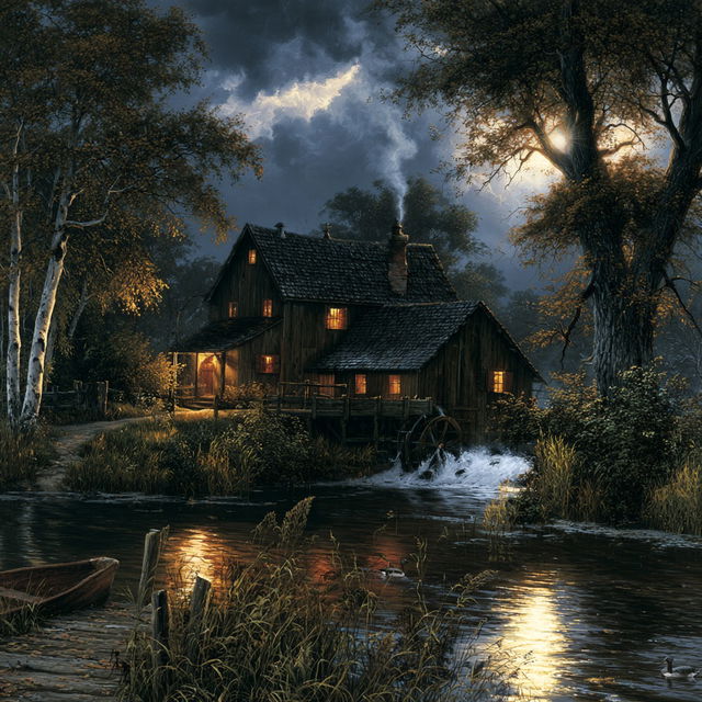 Terry Redlin style, Midjourney V8.2, render 3 of 4