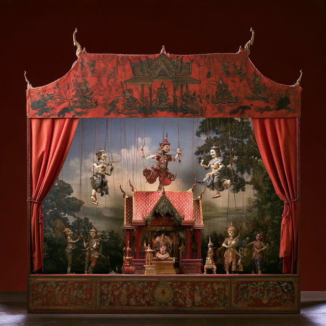 Thai puppet theater style, Midjourney V8.2, render 3 of 4