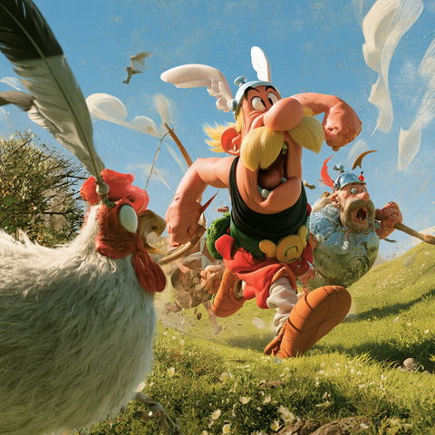 The Adventures of Asterix style (Titles), Midjourney V8.2