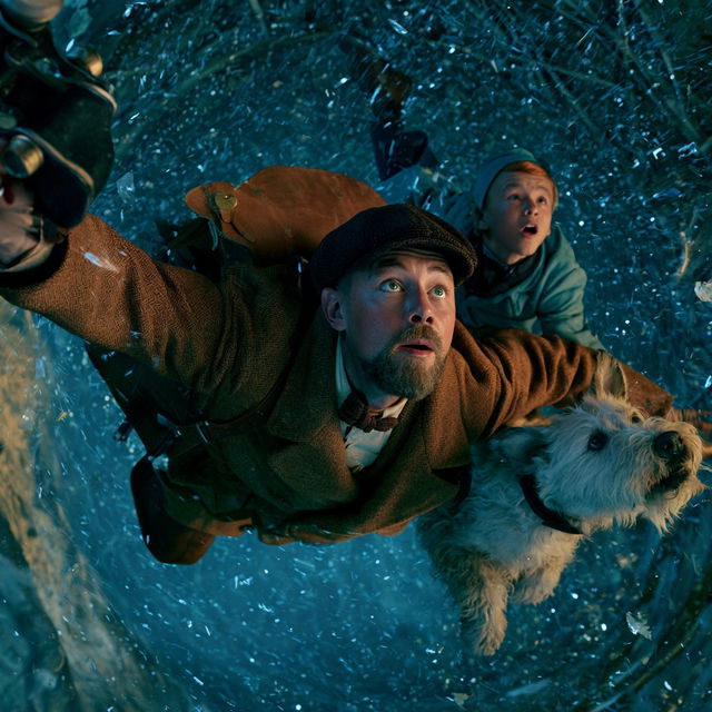 The Adventures of Tintin style, Midjourney V8.2, render 4 of 4
