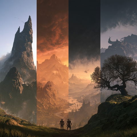 The Elder Scrolls style (Titles), Midjourney V8.2
