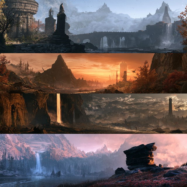 The Elder Scrolls style, Midjourney V8.2, render 4 of 4