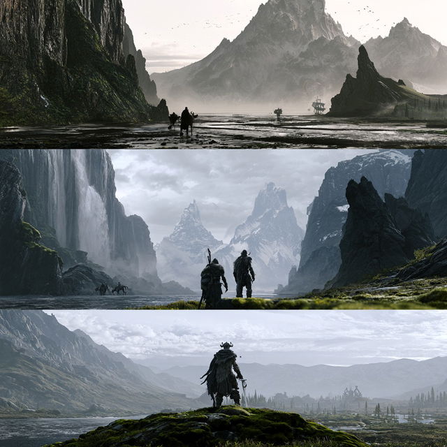 The Elder Scrolls style, Midjourney V8.2, render 3 of 4