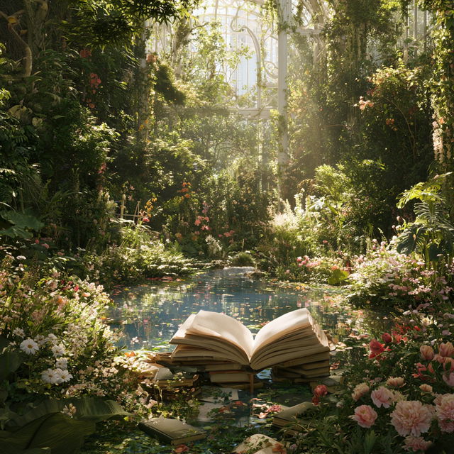 The Garden of Words style, Midjourney V8.2, render 4 of 4