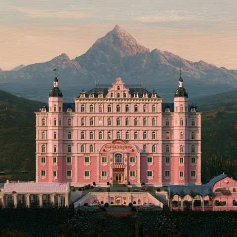 The Grand Budapest Hotel style (Titles), Midjourney V8.2