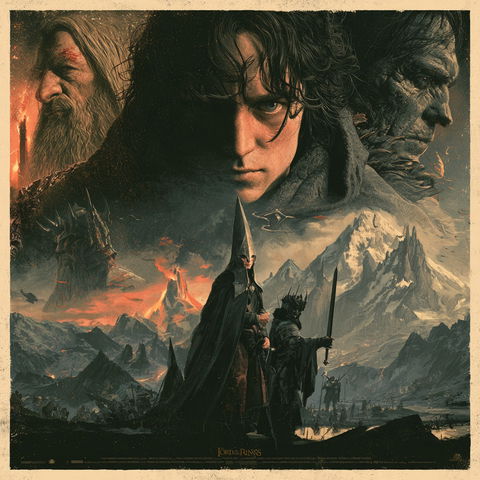 The Lord of the Rings style (Titles), Midjourney V8.2