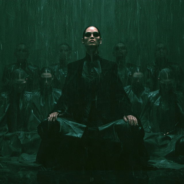The Matrix style, Midjourney V8.2, render 1 of 4