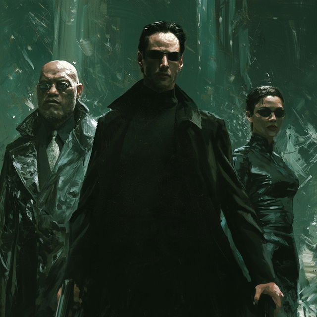The Matrix style, Midjourney V8.2, render 4 of 4