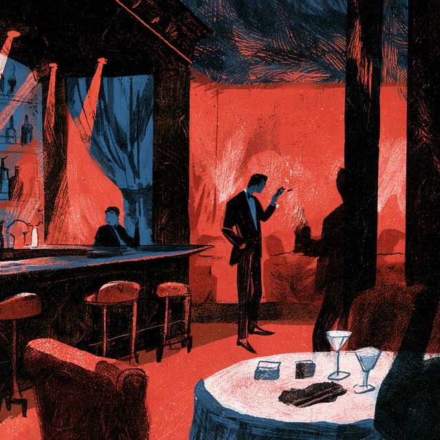 The New Yorker magazine style, Midjourney V8.2, render 2 of 4
